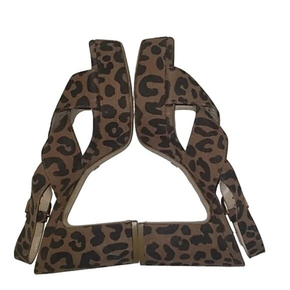 Stuart Weitzman Leopard Print Platform Sandals - image 5
